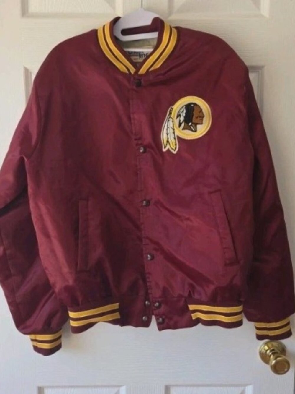 Vintage Chalk Line NFL Washington Redskins Football Bomber Jacket Mens M